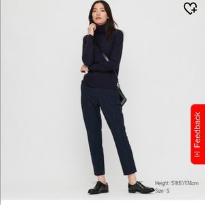 Uniqlo cashmere turtleneck sweater（Navy）brand new